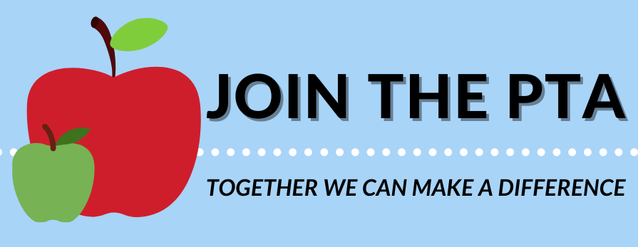 Banner that reads join PTA together we can make a difference with apple made from puzzle pieces Banner that reads join PTA together we can make a difference with apple made from puzzle pieces